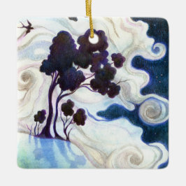 Moonlit Kanbits/One Bright Night Keramikornament