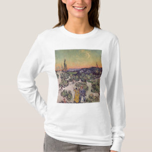 Moonlit Landschaft Vincent van Goghs , 1889 T-Shirt