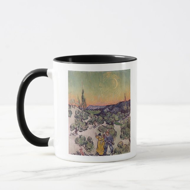 Moonlit Landschaft Vincent van Goghs |, 1889 Tasse (Links)