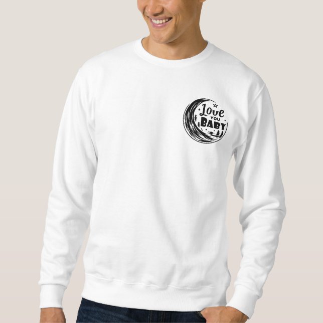 Moonlit-Liebe Sweatshirt (Vorderseite)