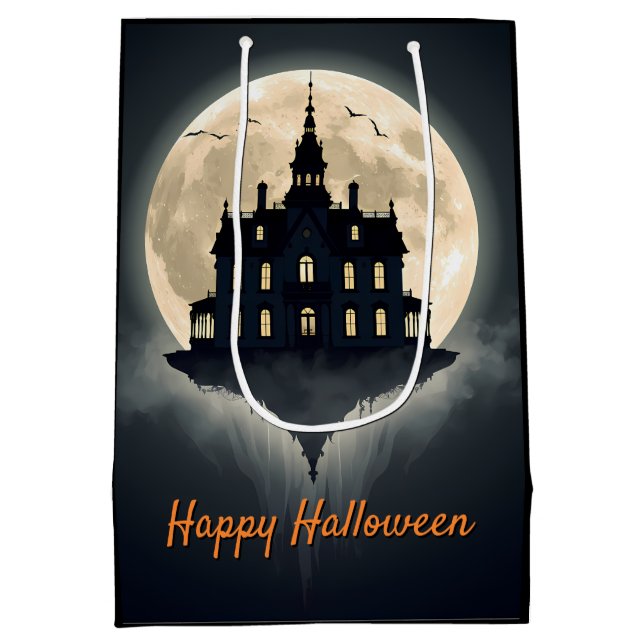 Moonlit Manor Halloween  Mittlere Geschenktüte (Rückseite)