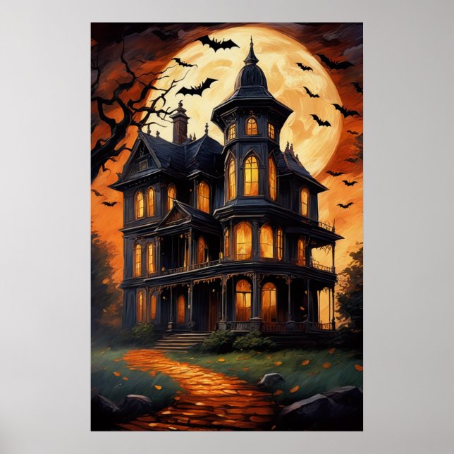 Moonlit Manor, Spooky Vibes Poster (Vorne)