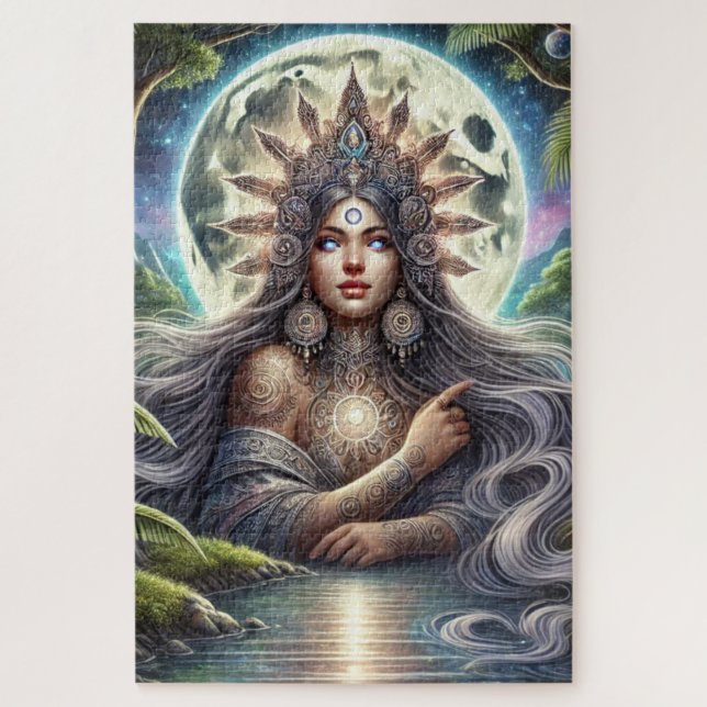 Moonlit Mayari Filipino Moon Goddess Puzzle (Vertikal)