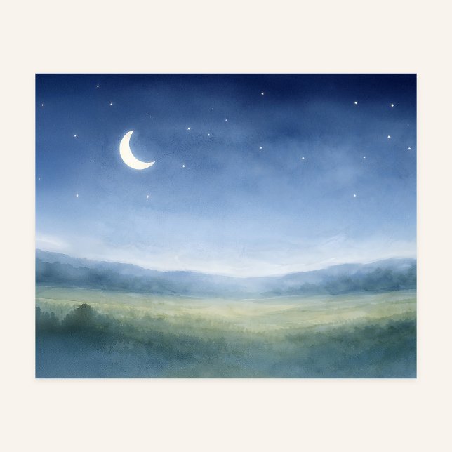 Moonlit Meadow Nursery Wall Art Poster (Von Creator hochgeladen)