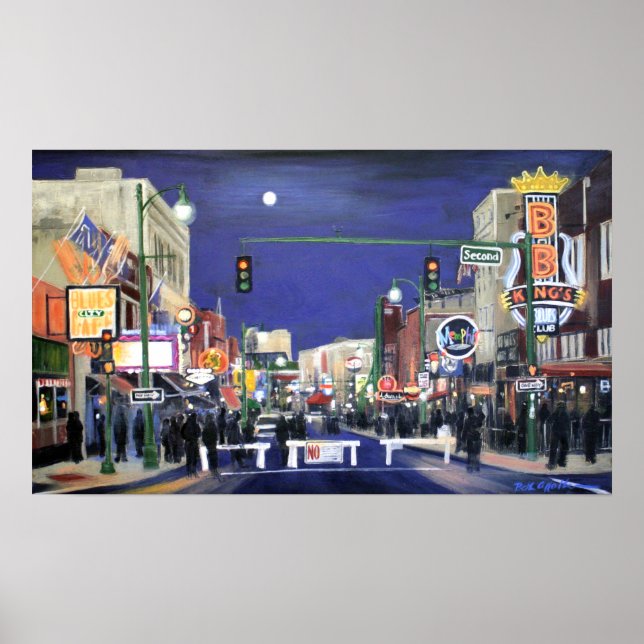 Moonlit Memphis Poster (Vorne)