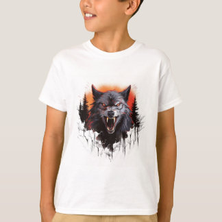 Moonlit Menace: Das Werwolf-Howl-T-Shirt T-Shirt