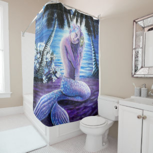 Moonlit Mermaid Duschvorhang