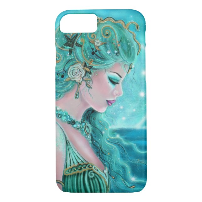 Moonlit Mermaid von Renee Lavoie Case-Mate iPhone Hülle (Rückseite)
