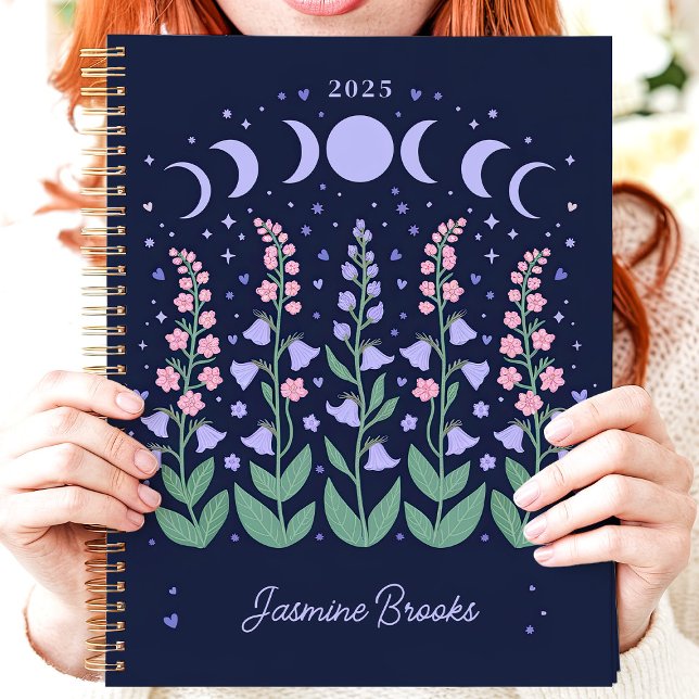 Moonlit Moon Phase Garden 2025 Individuelle Name Planer (Von Creator hochgeladen)