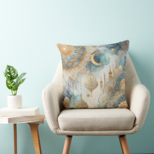 Moonlit Moschee Ruhe für Ramadan Kissen