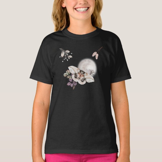 Moonlit Moth Graphic T-Shirt (Vorderseite)