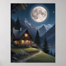 Moonlit Mountain Retreat