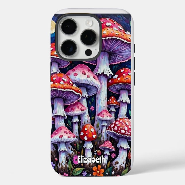 Moonlit Mushroom-Patch Case-Mate iPhone Hülle (Rückseite)