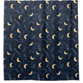 Moonlit Night Sky Duschvorhang