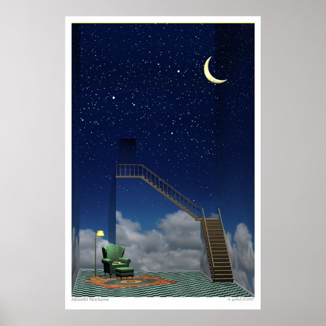 Moonlit Nocturne Poster (Vorne)