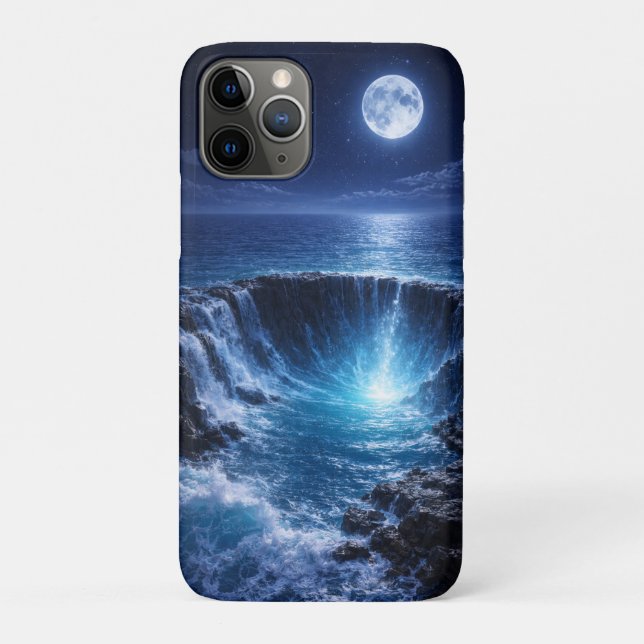 Moonlit Ocean Abyss – Mystical Fantasy Seascape Case-Mate iPhone Hülle (Rückseite)