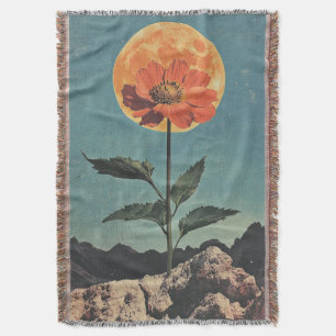 Moonlit Orange Bloom - Vintag Boho Charm (2) Decke
