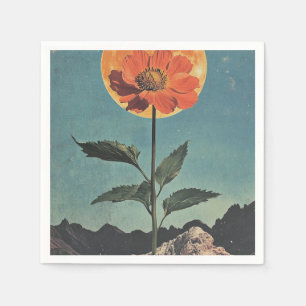 Moonlit Orange Bloom - Vintag Boho Charm (2) Serviette