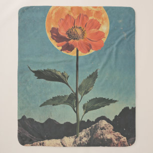 Moonlit Orange Bloom - Vintag Boho Charm (2) Sherpadecke