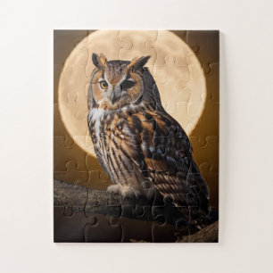 Moonlit Owl Puzzle: Spaß, pädagogisches Geschenk Puzzle