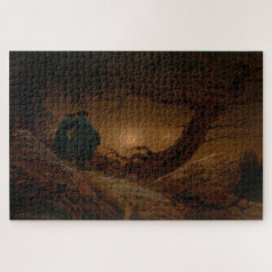 Moonlit Reflection: Friedrichs Kunstwerk 1819-1820 Puzzle