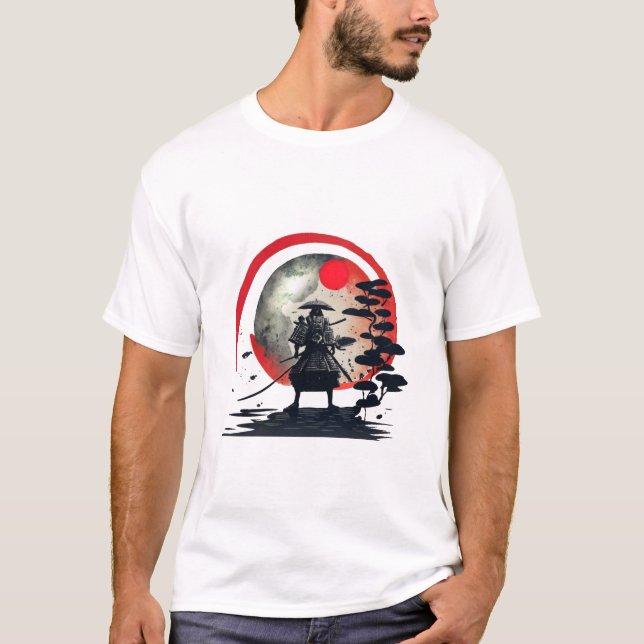 Moonlit Samurai T-Shirt (Vorderseite)