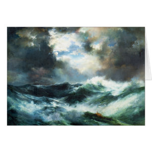 Moonlit Schiffbruch in Meer