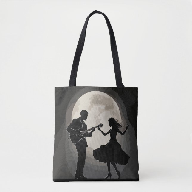 Moonlit Serenade: Silhouette Romance Tanz (Vorderseite)