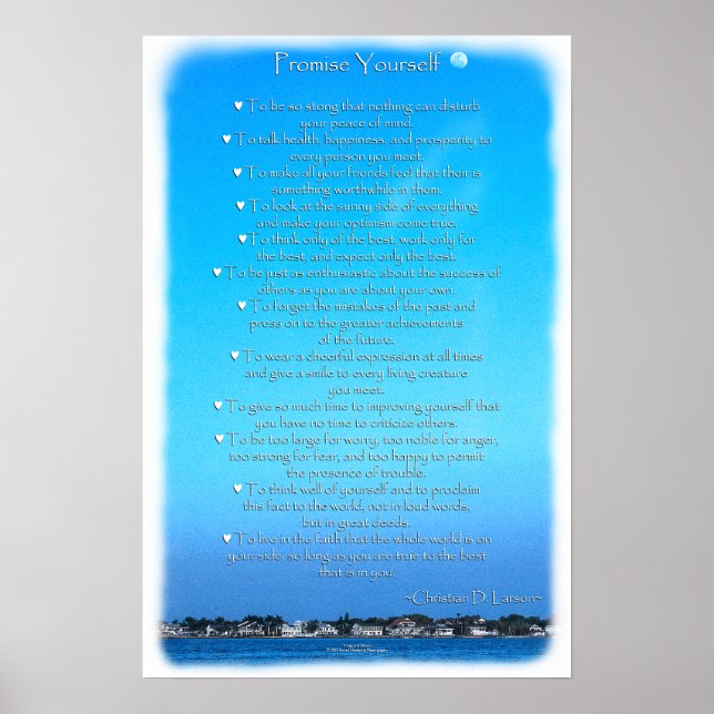 Moonlit Sky Optimist Creation Poster (Vorne)