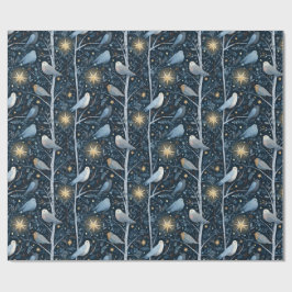 Moonlit Songbird Forest Geschenkpapier