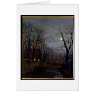 Moonlit Straßen-Szene, 1882 (Öl auf Leinwand) 2