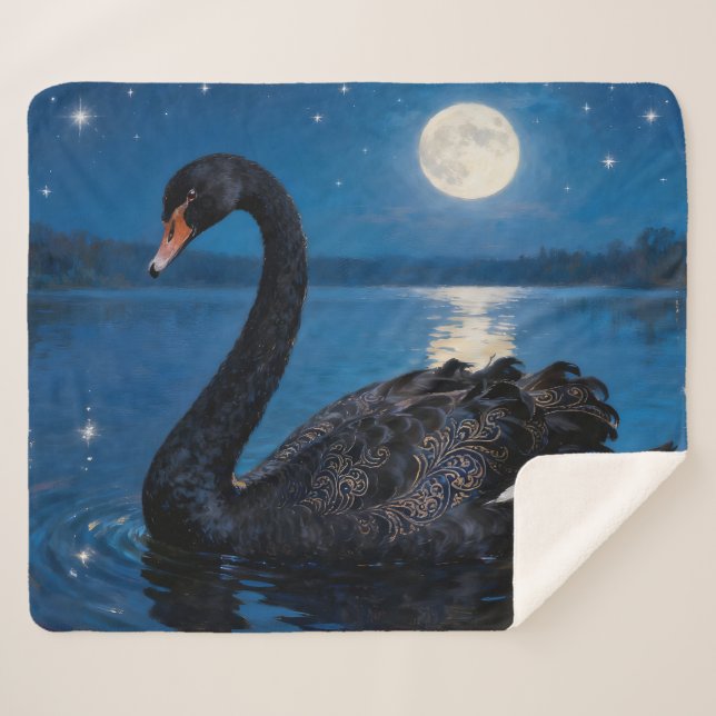 Moonlit Swim Sherpadecke (Vorderseite (Horizontal))