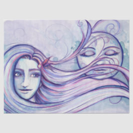 Moonlit Thoughts MoonChild Goddess Moon Child Seidenpapier