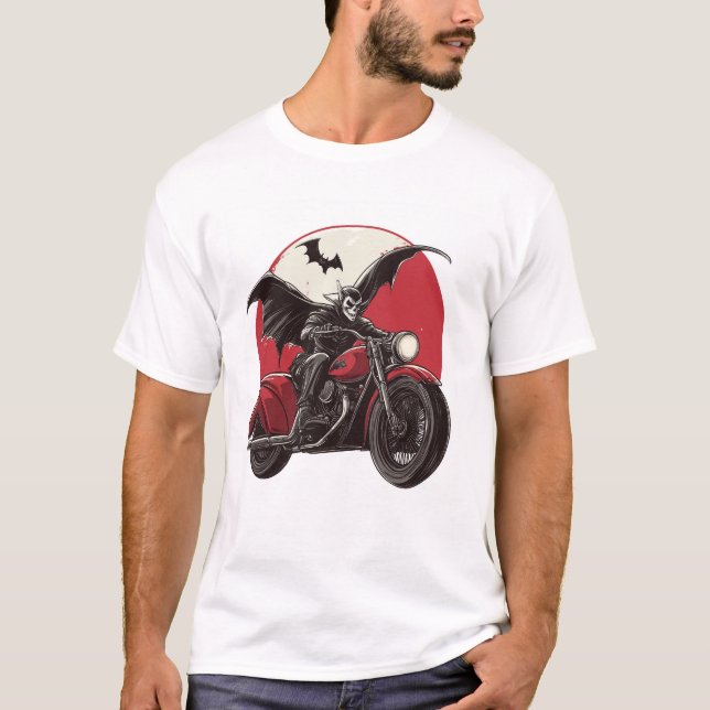 Moonlit Vampire Ride T-Shirt (Vorderseite)