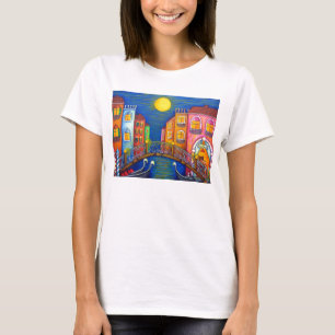 Moonlit Venedig-Unterhemd T-Shirt