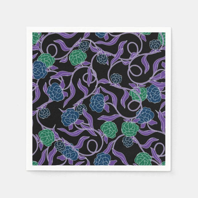 Moonlit Vine - Mysticool Collection Serviette (Vorderseite)