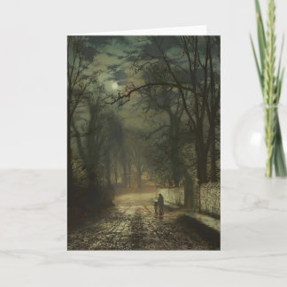 Moonlit Weg Johns Atkinson Grimshaw- A Karte