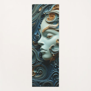 Moonlit Woman 3D Art Yogamatte