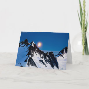 Moonrise auf dem Juneau Icefield - löschen Sie Karte