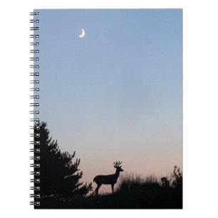 Moonrise-gewundene Zeitschrift Notizblock
