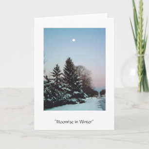 Moonrise im Winter Karte