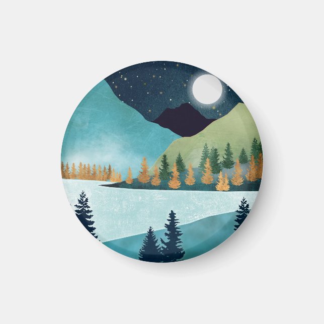 Moonrise Lake Magnet (Vorne)