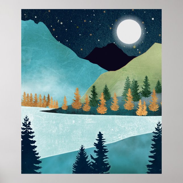 Moonrise Lake Poster (Vorne)