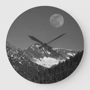 Moonrise, Sierra-Nevada, Glacier Point Vista Große Wanduhr