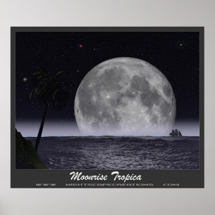 Moonrise Tropica Poster