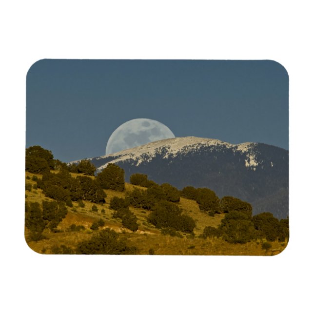 Moonrise über dem Sangre de Cristo, Magnet (Horizontal)