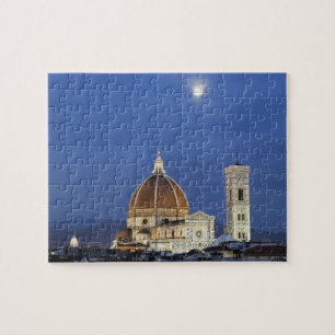 Moonrise und Florenz-Kathedrale, Basilica di Puzzle
