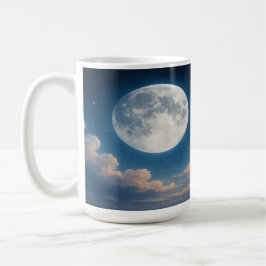 Moonrise und weiche Wolken Kaffeetasse