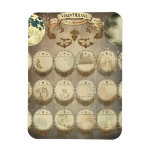 Moon's Mystique - Antiquitätenphasen des Mondes Ca Magnet