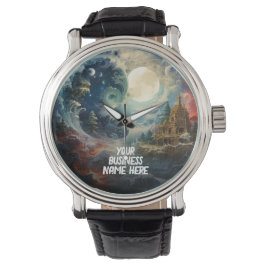 Moonscape Yin Yang Wrist Arts Watch Armbanduhr